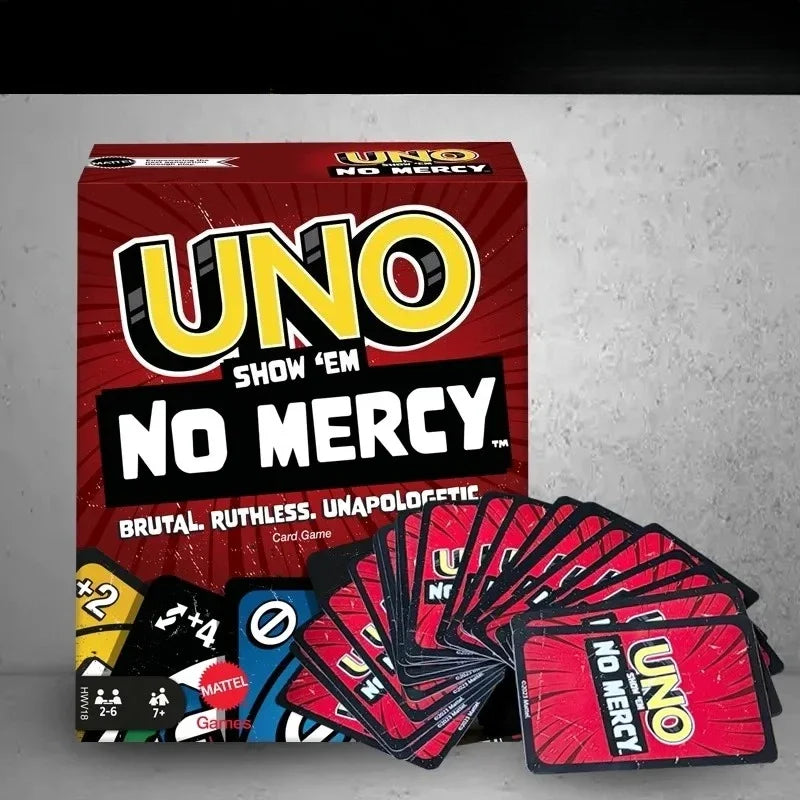 UNO Elite HotWheels F1 Racing/No Mercy Collector's Edition Card Game-Premium Playing Cards Board Game Toy Holiday Gift