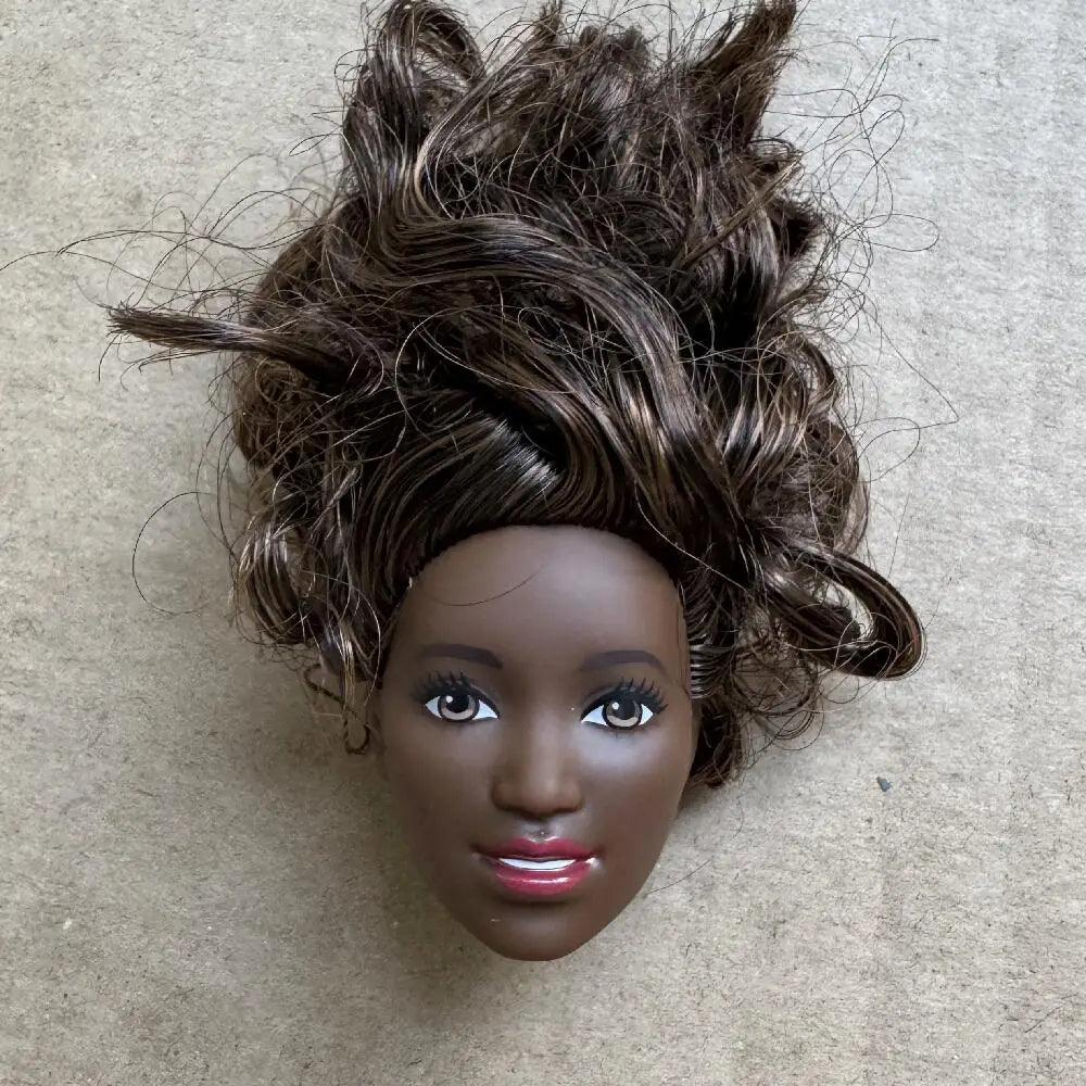1/6 Vintage Doll Heads Mermaid Racer Super Model Princess For 30cm Solid Male Female Children Playing Birthday Gifts