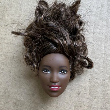 1/6 Vintage Doll Heads Mermaid Racer Super Model Princess For 30cm Solid Male Female Children Playing Birthday Gifts
