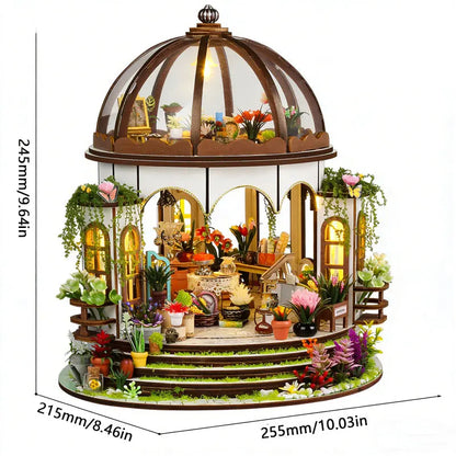 DIY Wooden Miniature Doll House 3D Puzzle Assembly Building Toys Kits Small Room Dollhouses Wooden Toys For Xmas Gifts