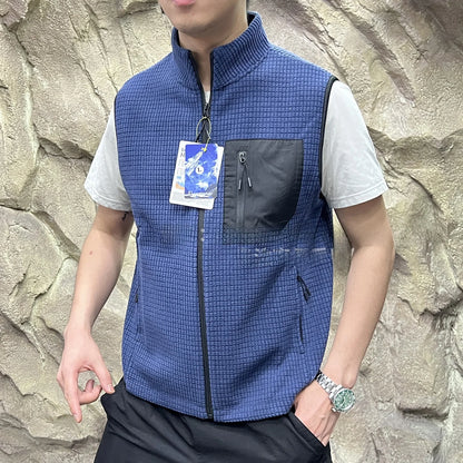 Outdoor Leisure Fleece Double-sided Windproof Warm Vest Men Women Style Autumn Winter Training Cycling Fleece Vest Standard F...