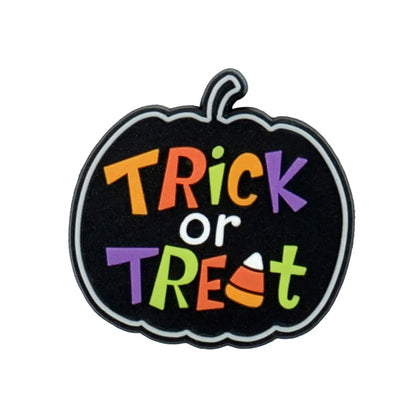 1/40pcs Halloween Shoe Charms Ghost Pumpkin Shoe Decorations Accessories Funny Sandals Pins Gifts for Women Kids Clog Buckles