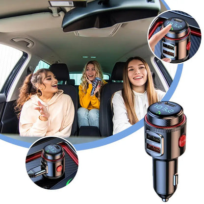 NEW Bluetooth 5.4 FM Transmitter Car Radio Adapter For Wireless Hands-Free Phone Call MP3 Music Player T23 PD Fast Charging