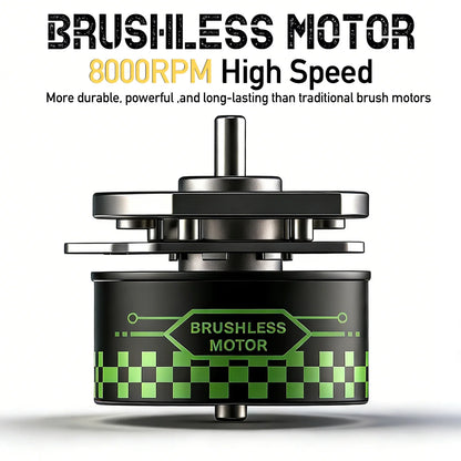 New BRDCLIP PRO Electric Hair Clipper Hair Trimmer Set Outer Rotor BLDC 6000-8000RPM Barber  Shop DLC Blade with Charge Dock