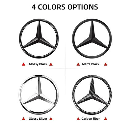 1pcs 52mm 57mm Car Steering Wheel Badge Emblem Sticker Mercedes Benz Amg W204 W205 W212 W213 W221 W177 W246 GLA GLC CLA A AAXXZZ
