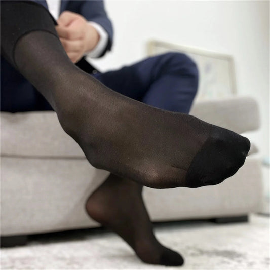 Business Man Socks Hot Dressing Outfit Business Style Rich Man  Fine Dress Socks Short Socks Daily