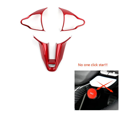 For Hyundai Veloster JS N 2019-2023 i30 N /CN7 N 2024 2025 Car Steering Wheel Button Frame Chin Decoration Cover Trim