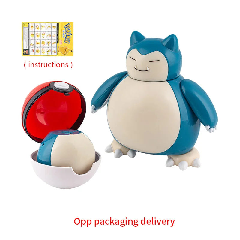 Pokemon Figure ball transform Action Gyarados Charizard Venusaur Blastoise Mewtwo Pikachu Mew Snorlax Poke ball Pokeball gift