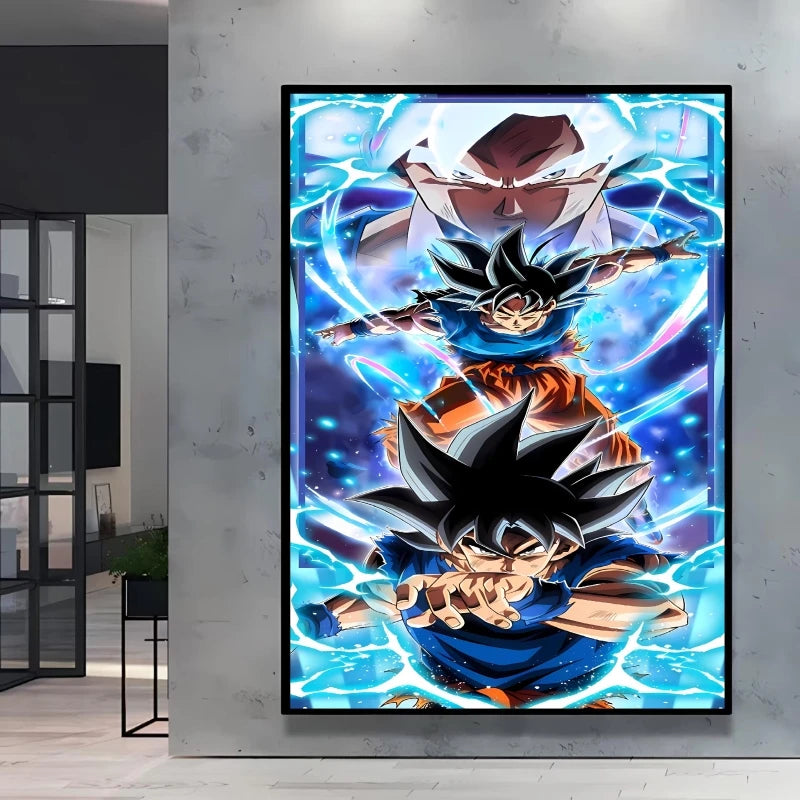 Canvas Posters Dragon Ball Goku Picture Children Gifts Home Decoration Waterproof Comics Pictures High Quality Wall Art Classic