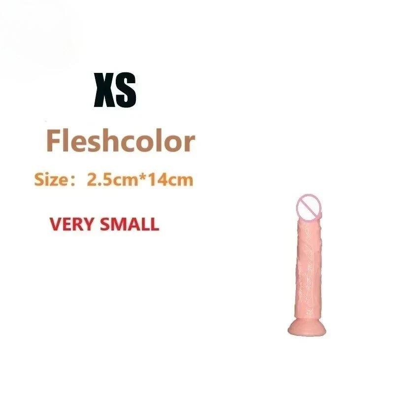 Dildos Sex Toys Dick Cheap Soft Female Vagina Clitoris Anal Masturbators Penis with Suction Cup 5 Colors Consolador Dildo Gode