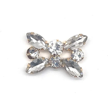 Metal Rhinestone Pearl Chain Butterfuly Crown Shoe Charms for Clogs Sandals Decoration Shoe Buckle for Girls Gift