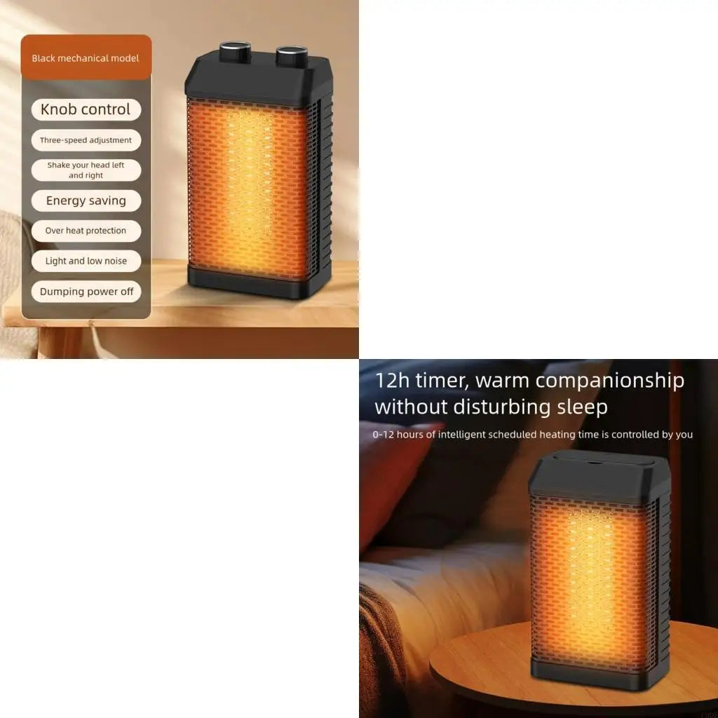 Quick Heating Electric Device Heating Fan Office Bedroom Desktop Floor Circulation Heating Low Noise Heating