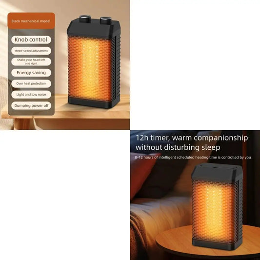 Quick Heating Electric Device Heating Fan Office Bedroom Desktop Floor Circulation Heating Low Noise Heating