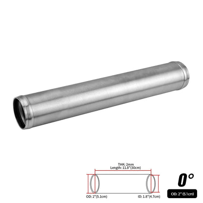 0/45/90 Degrees Type Aluminum Tube Universal 51 63 76mm 2 2.5 3inch Cold Air Intake Pipe Racing Car Turbo High Flow Silver Balck
