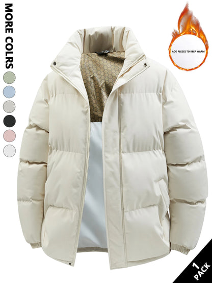 Men's Winter Cotton Clothing, Cold-Resistant and Heat-Retaining, Windproof and Thick, Suitable for Daily Commuting, Outdoor Travel, Autumn and Winter Outings, Home Wear, Friend Gatherings, Short Trips