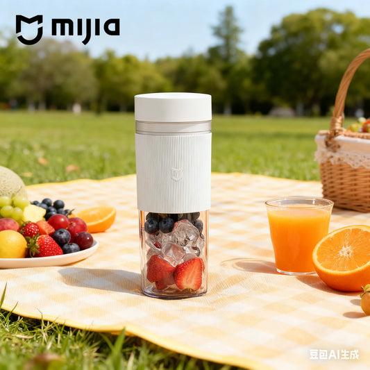 MIJIA Portable Juicer 2, Rechargeable 300ml Electric Juicing Cup Leakproof Mini Smoothie Blender Fresh Juice Maker Machine