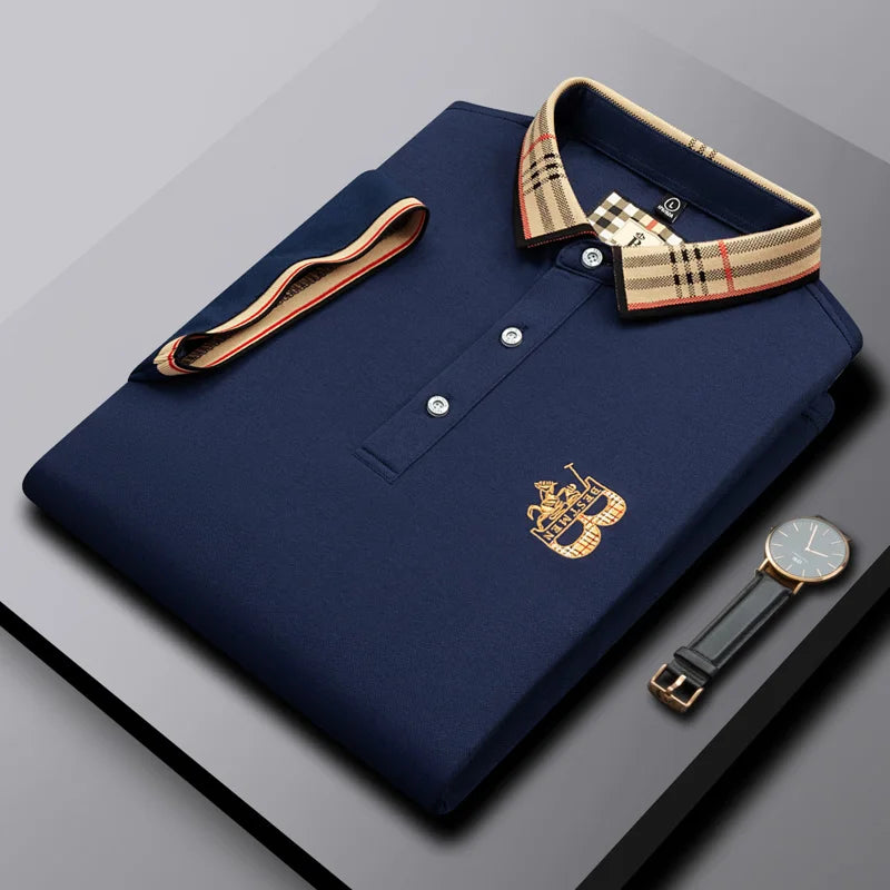 Exquisite Pony Embroidered Comfortable Polo Shirt Fashion Men's Brand Hot Selling Breathable Short Sleeves in the Summer of 2026