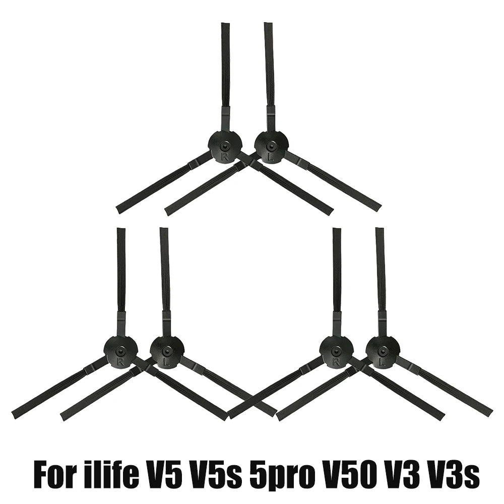 For ilife v5s v5 pro x5 V5 V3 v5s pro V50 V55 side Brush hepa Filter Mop Cloth magic paste accessories  vacuum cleaner parts