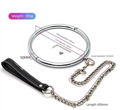 BDSM Collar Metal Bondage Collar Slave, 2 Size Neck Coller Sex Slave Role Play Necklace For Women Restraint BDSM Bondage Toys