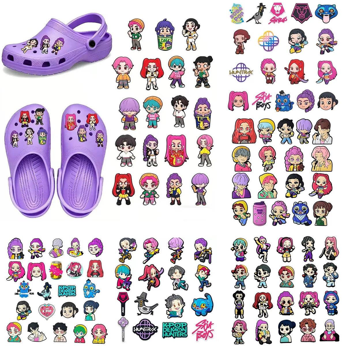 Hot Toys Cartoon 16-100pcs Shoe Charms For Sandals,Shoe Decoration Accessories Shoe Pins Great Gift For Men Women