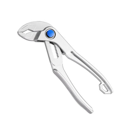 Groove Joint Pliers Mini Water Pump Pliers Fast Adjustable Tongue and Groove Pliers with Push-Lock V-Jaw for Multi-Surface Grip