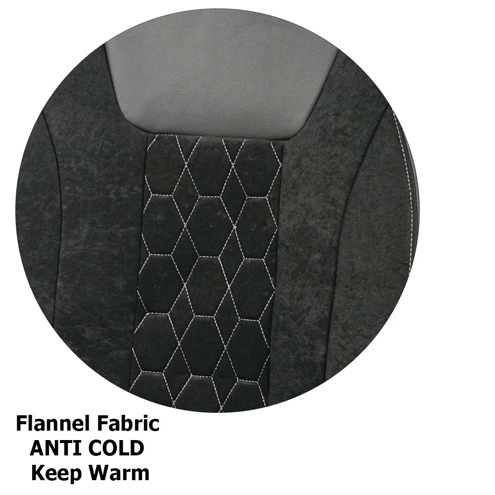 Universal 4mm Sponge Flannel Leather Winter Car Seat Covers Fit for most Car Suv Truck Van Car Accessories Interior