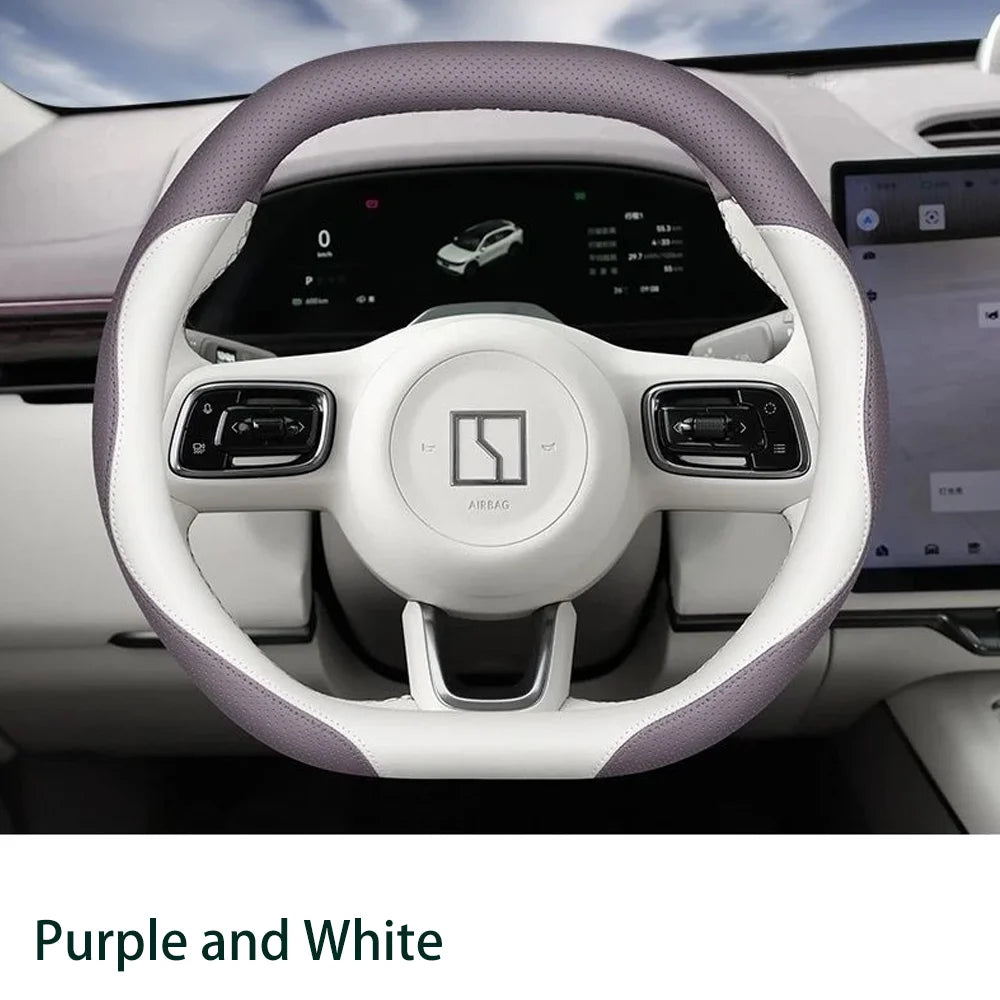 For Zeekr 7X 2024 2025 2026 Car Steering Wheel Cover Non-slip  Anti-scratch Protect Suitable for all seasons Interior Accessorie