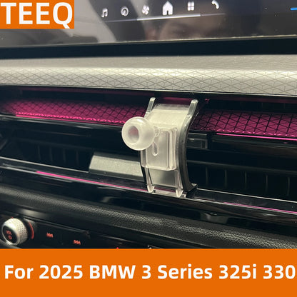 Car Phone Holder For 2025 2026 BMW 3 4 Series 330i 320 Exclusive Base GPS Stand Magnetic Chargre Interior Accessories