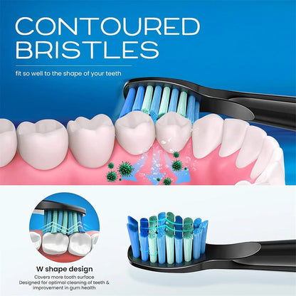 COSOUL Replacement Toothbrush Heads for COSOUL Electric ToothBrush Soft Bristle Nozzles Deeply Clean