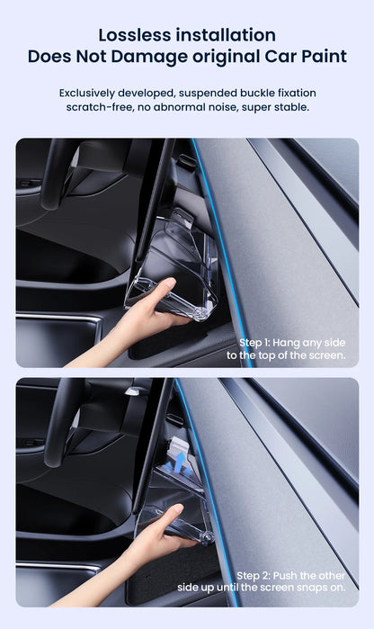 YZ For 2021-2026 Tesla Highland Model 3/Y/YL Juniper Tray Magnetic Under Screen Hidden Storage Box Magnetic Hidden Screen Box