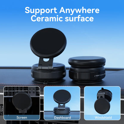 Model Powerful Vacuum Suction Mobile Phone Holder Extendable and Foldable Magnetic Mobile Phone Holder Portable Support Bracket
