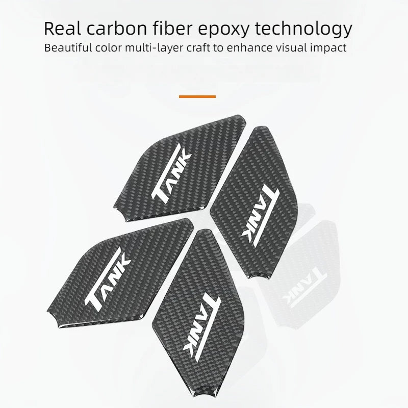 For Great Wall Tank 500 Inner Door Bowl Patch Protective Patch Carbon Fiber Decorative Patch Automotive Interior Supplies