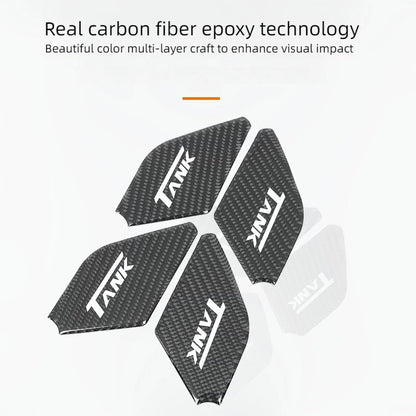 For Great Wall Tank 500 Inner Door Bowl Patch Protective Patch Carbon Fiber Decorative Patch Automotive Interior Supplies