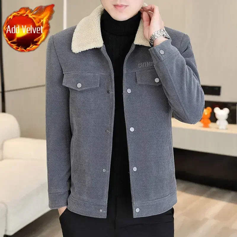 Warm Winter Coat for Men Solid Color High Quality Jacket Man Stylish Cheap Sale Work Korean Reviews Many Harajuku Deals New In