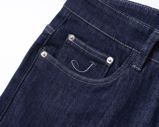 BLSK CPRT Jeans Thick Cotton Men 2025 Autumn Winter new casual warm zipper embroidery comfortable straight Big size 30-40 Pants
