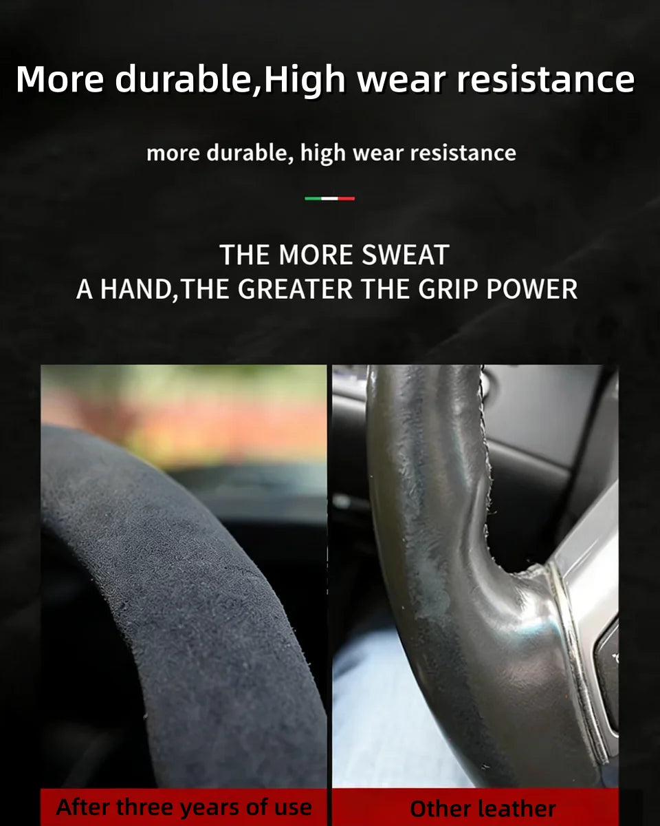 Suede 5F Mk3 Mk4 Cupra Ateca Tarraco Formentor 2013-2025 Non-Slip Sport Grip Wrap Accessory Steering Wheel Cover For SEAT Leon