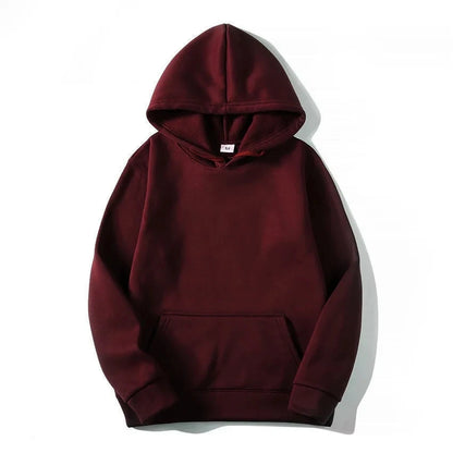 Men's autumn and winter new color solid color multi color optional hooded sweatshirt+pants fashionable casual sports set s-3XL