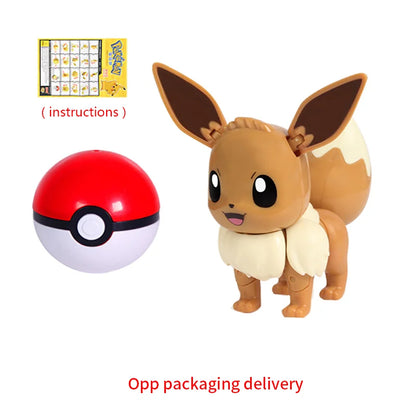 Pokemon Figure ball transform Action Gyarados Charizard Venusaur Blastoise Mewtwo Pikachu Mew Snorlax Poke ball Pokeball gift