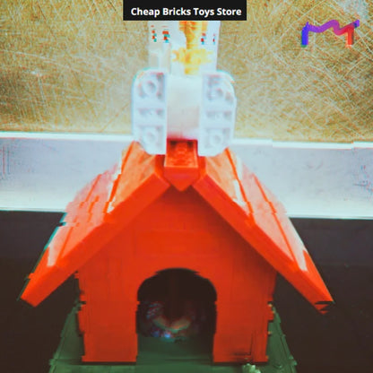 2026 Anime Dog Bricks Building Blocks Compatible 964pcs Creative Movie Doghouse Dispaly Model Birthday Gifts for Adults Toys