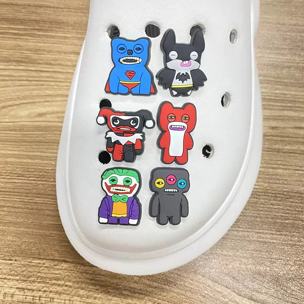12-100Pcs Fuggler Teeth Monster Shoe Charms Pin for Clog Sandal Accessories DIY Shoe Decoration Wristband Kids Party X-mas Gifts