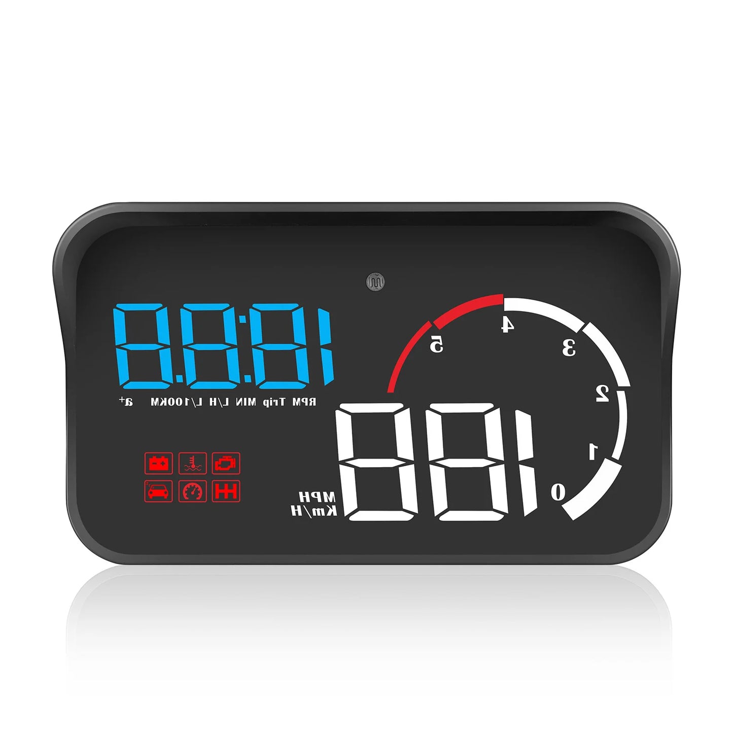 Car M10 Hud Display OBD2 HUD Head Up Display Km/H Speedometer Windshield Projection Overspeed Warning Digital On Board Computer
