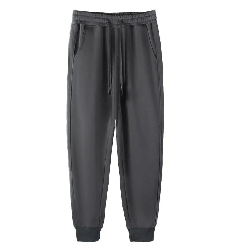 High Quality Cotton 2026 Men Spring Autumn Sweatpants Casual Drawstring Pockets Trousers Oversize Sweatpants Joggers For Unisex
