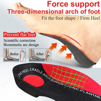 3/4 Flat Feet Insole Severe Orthotic Arch Support Insert Orthopedic Shoes Sole Pads Heel Pain Plantar Fasciitis Men Woman Unisex