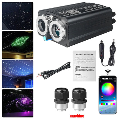 32W RGBW Meteor Car Roof stars Fiber Optic Light Music Roof Car Interior Ambient Atmosphere Light  for Starry Sky ceiling
