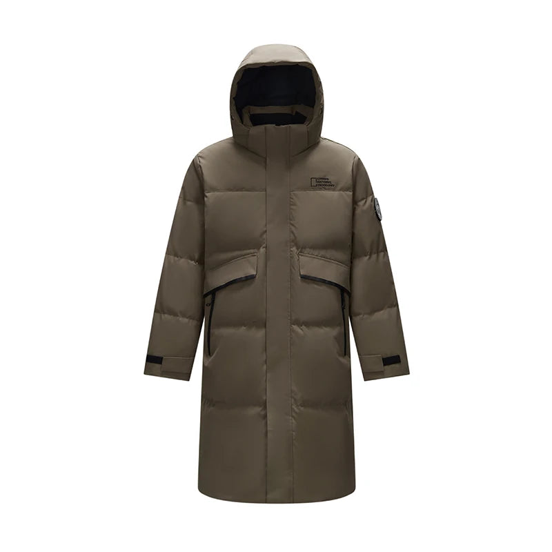 Semir Down Jacket Men Long Length 2024 New Winter Outerwear Waterproof and Warm Outdoor Travel Outerwear