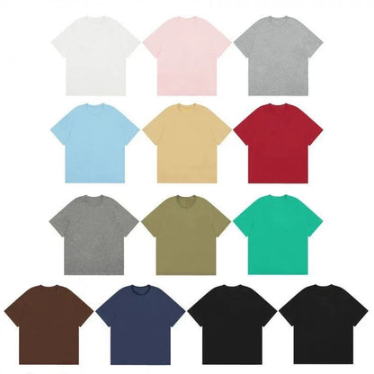 Polo women clothes for woman mens t shirt tops for woman Embroidered round neck T-shirt versatile casual couple style shirts