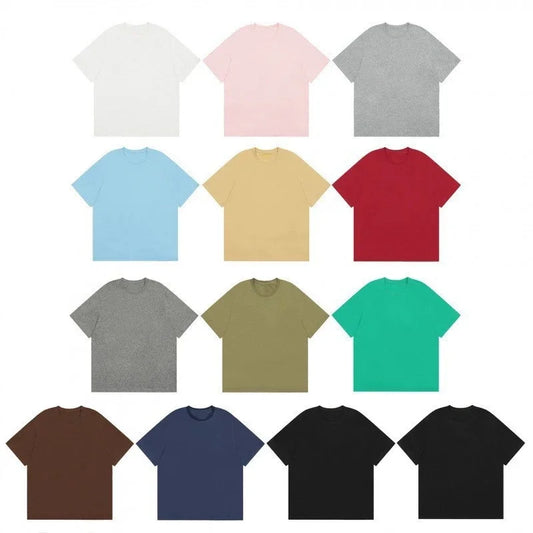 Polo women clothes for woman mens t shirt tops for woman Embroidered round neck T-shirt versatile casual couple style shirts