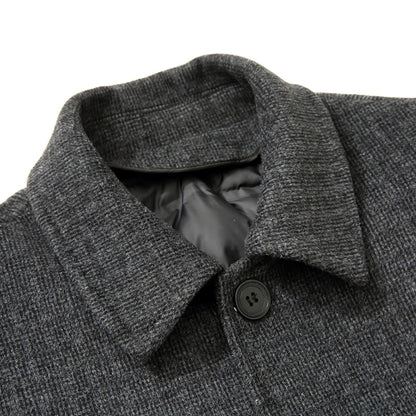 Men's Autumn Trench Coat Warm Woolen Overcoat Male Autumn Winter Men's Wear Woollen Coat Male Warm Mens Long Jacket Men Clothing
