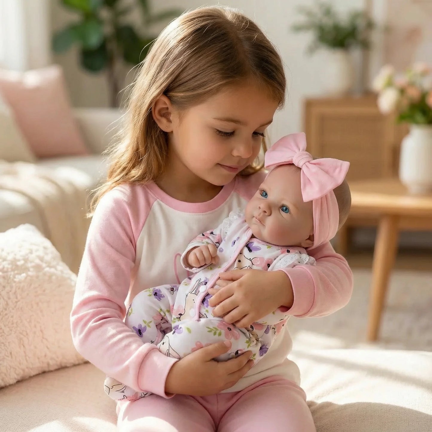 19inch Bettie NPK Lifelike Art Doll - Vinyl & Cloth Body Cuddly Baby with 3D Skin Painting And Visible Veins Collectible Toy