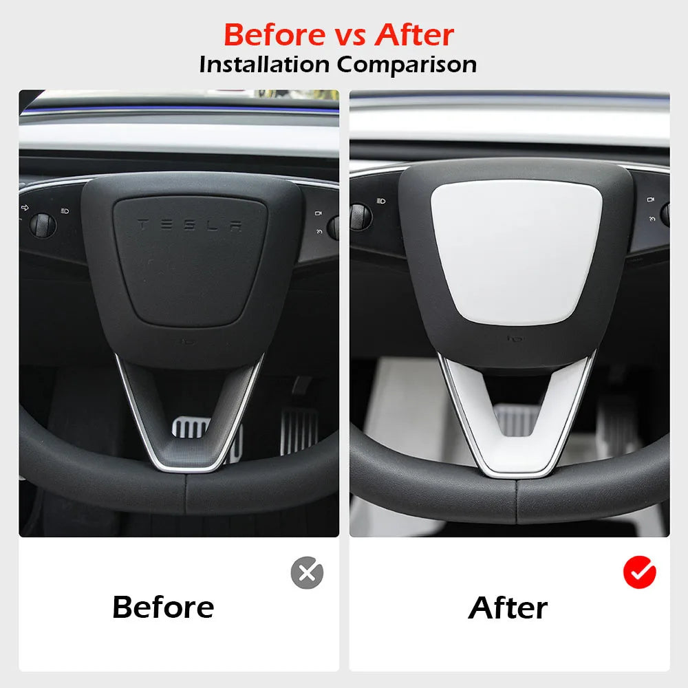 Matte White Steering Wheel Covers for Tesla Model Y Juniper Model 3 Highland Steering Wheel Cover Protector Car Accessories 2026